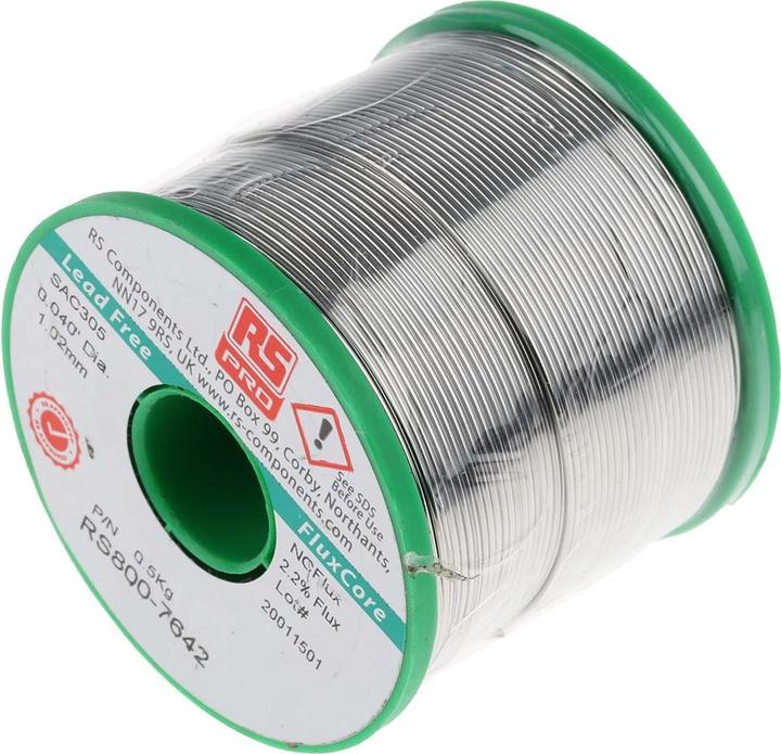 Produktbild Rs Pro Lead Free 3% Ag Solder, 1.0mm, 500g
