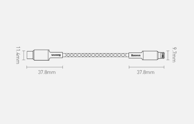 Immagine prodotto Baseus USB C – Lightning (1 m, USB 3.2 Gen 1)