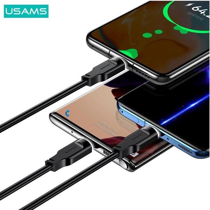 Produktbild Usams Ladekabel Typ-C zu Typ-C - Schwarz (1.20 m, USB 3.2 Gen 1)