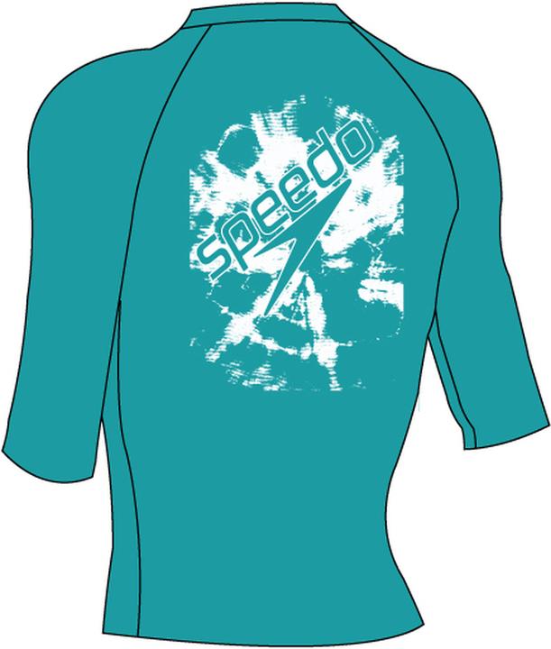 Actual product image Speedo Printed Short Sleeve Rash Top (7, 8)