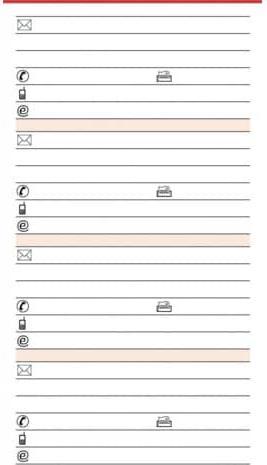 Produktbild BSB-Obpacher Adresseinlagen für Timer ca. A5, 50 Blatt (A5)