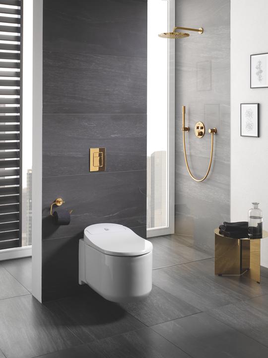 Produktbild Grohe Kopfbrause Set Rainshower Cosmopolitan 310 26066GL0 31 cm inkl. Brausearm 38 cm cool sunris (9 l/min)