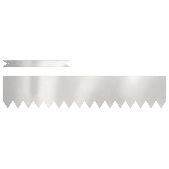 Produktbild VidaXL Rasenbegrenzungen 30 Stk 100x0,5x20 cm Edelstahl (100 cm)
