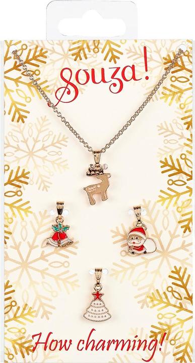 Actual product image Souza Christmas gift set, necklace + 3 pendants (MQ6)