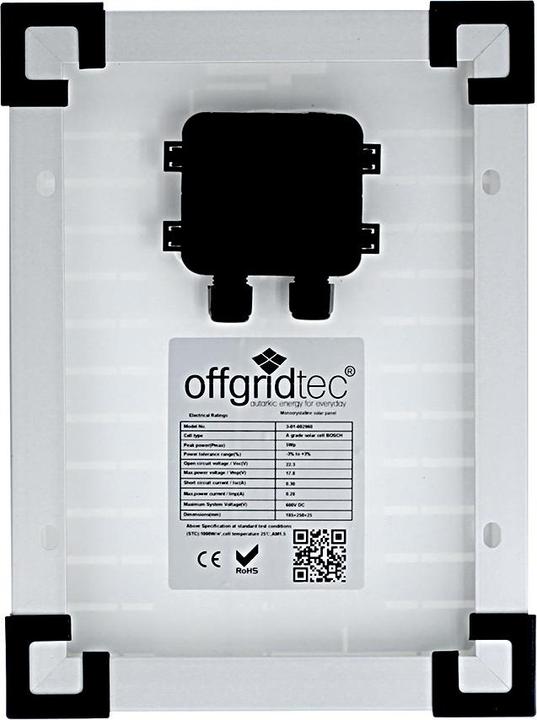 Image du produit Offgridtec ® Panneau solaire 5W Mono 12V (5 W, 0.60 kg)