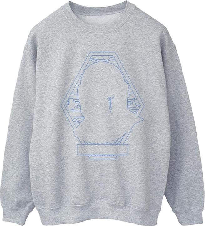 Immagine prodotto Star Wars The Mandalorian Outline Helm Diamond Felpa Donna (XXL)