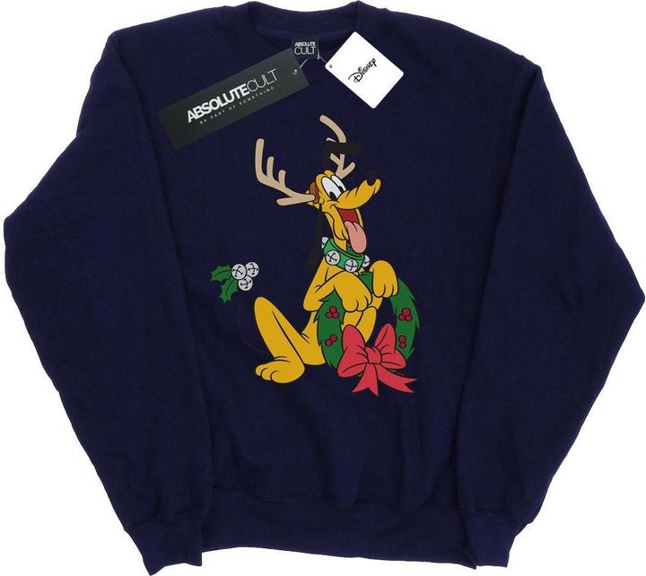 Disney Pluto Christmas Reindeer Sweatshirt