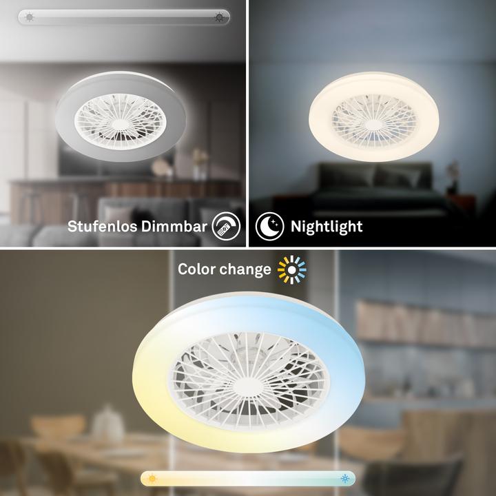 Actual product image Briloner CCT ceiling light (5300 lm)