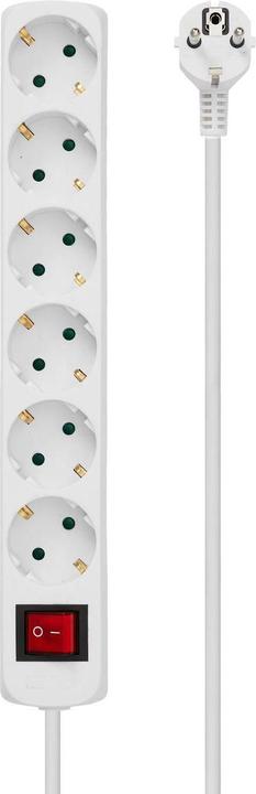 Produktbild MicroConnect Verlängerungsschnur (6 x, CEE 7/3, 3 m)