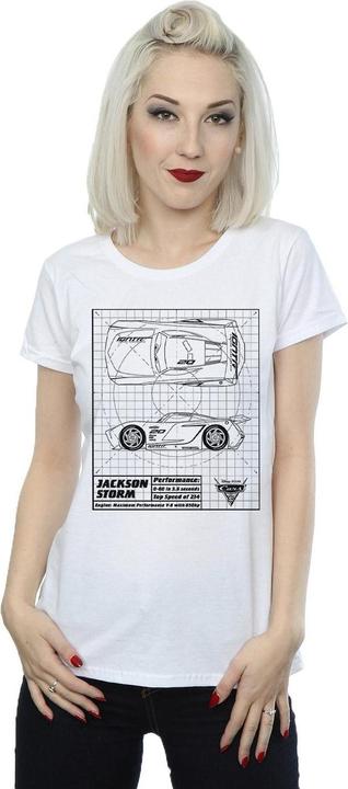 Image du produit Disney - T-shirt CARS JACKSON STORM BLUEPRINT - Femme (L)