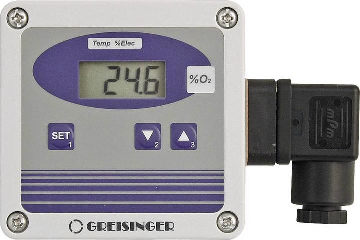 Greisinger Humidity Meter (Hygrometer) Air Oxygen Transmitter incl. Sensor OXY3690MP