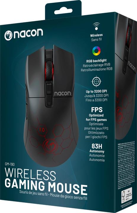 Image du produit Nacon Gaming Souris de jeu sans fil GM-190 (Sans fil)