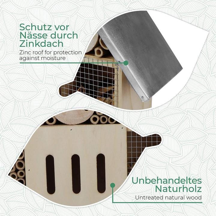 Image du produit Wildlife Friend Hôtel pour insectes XL (Abeille, Coccinelles, Papillons, Chrysanthèmes)