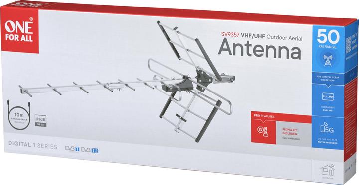 Produktbild One for All SV 9358 (Yagi-Antenne, 23 dB, DVB-T / -T2, DAB/ DAB+)