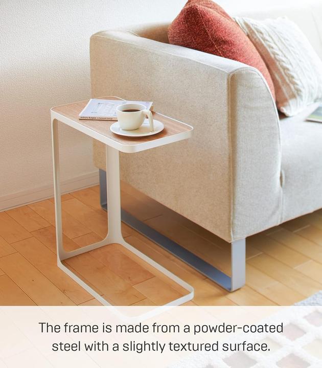 Image du produit Yamazaki Frame table d'appoint, frêne, blanc (24 x 45 x 52 cm)