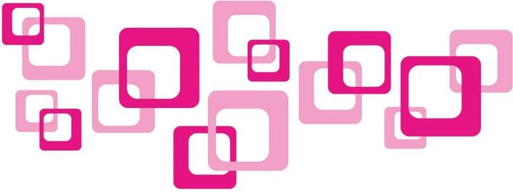 Produktbild Trenddeko Retro Cubes pink (120 x 44 cm)