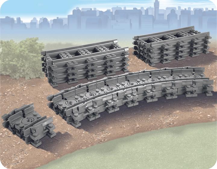 Immagine prodotto LEGO Binari flessibili (7499, LEGO City)