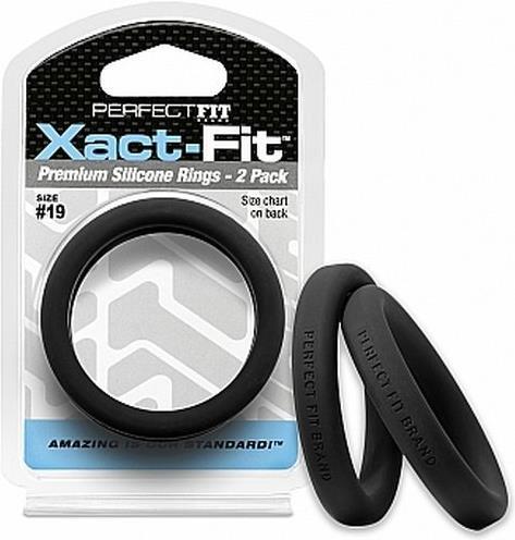 Actual product image PerfectFitBrand #19 Xact-Fit Cockring 2-pack (4.80 cm)