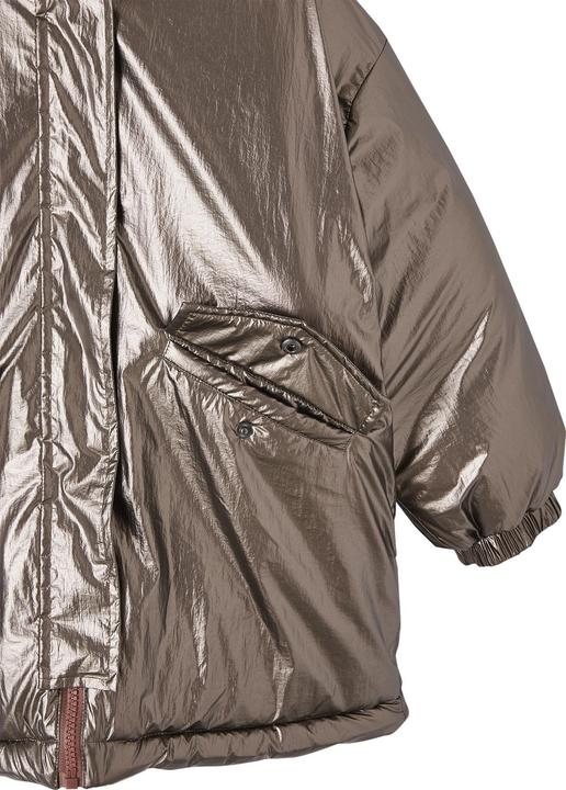 Actual product image Vertbaudet Girls' reversible jacket with hood, recycled polyester padding (92)