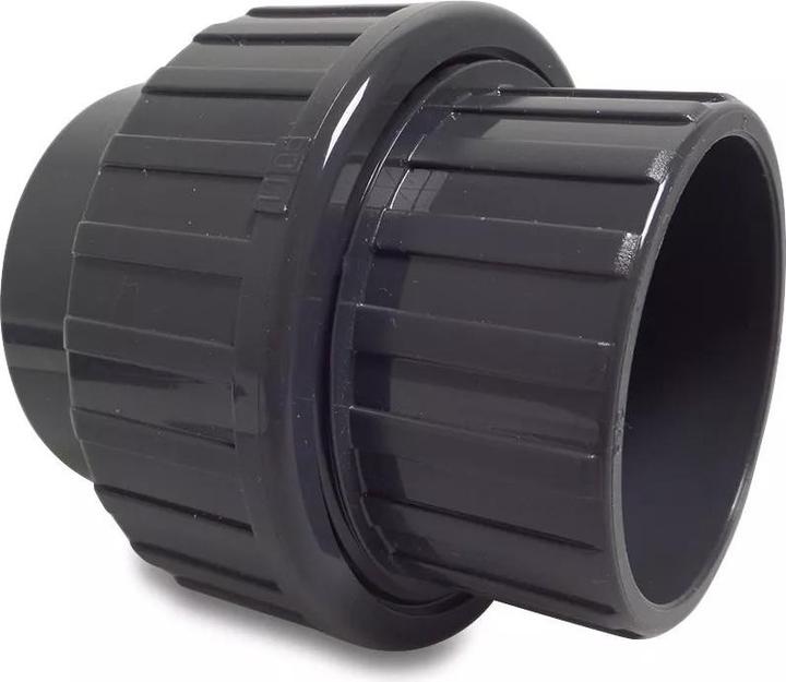 Actual product image Magni PVC-U screw connection 50 mm adhesive socket 16 bar grey