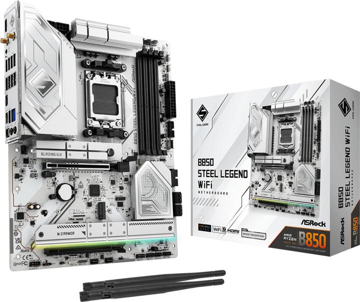 Image du produit AsRock B850 Steel Legend WiFi (AM5, AMD B850, ATX)
