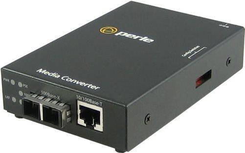 Image du produit Perle Convertisseur de média 10/100 POE RJ45/SC Indust. Température (Convertisseur de médias)