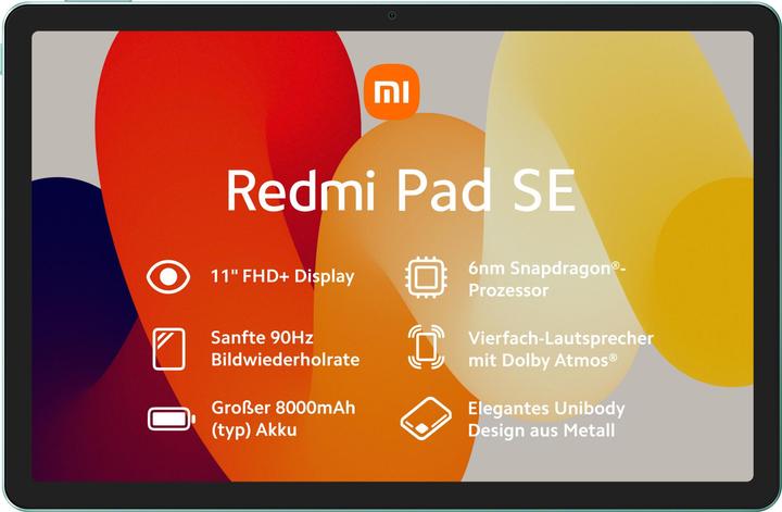 Produktbild Xiaomi Redmi Pad SE (nur WLAN, 11", 128 GB, Mint Green)