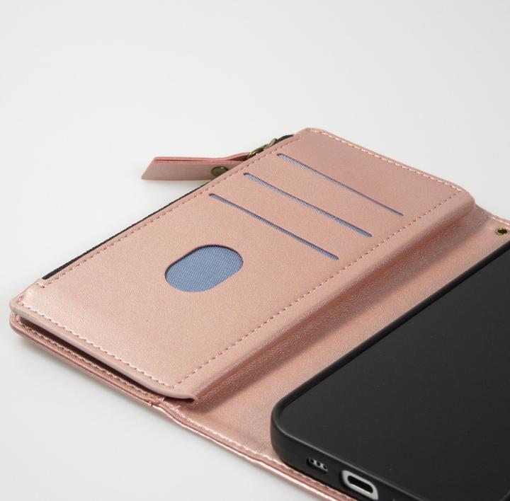 Image du produit PhoneLook Fourre Etui portefeuille luxueux et sophistiqué en cuir avec aimant et compartiment à monnaie (Apple iPhone 15)