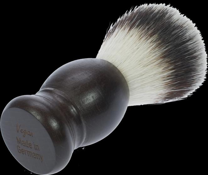 Actual product image Shaving brush, synthetic hair, dark stained beech wood handle, ring Ø 21.5 mm (Shaving brush)