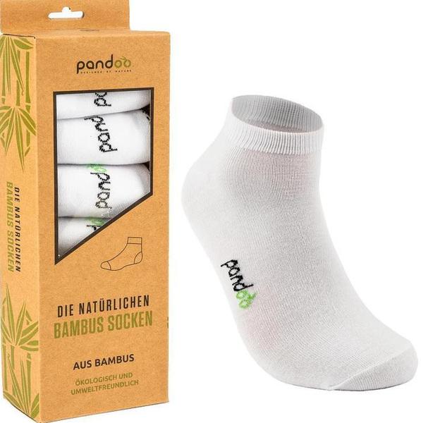 Produktbild Pandoo Bambus-Sneakersocken, 6 Stück, 35-38, weiss (6er Pack, 35 - 38)