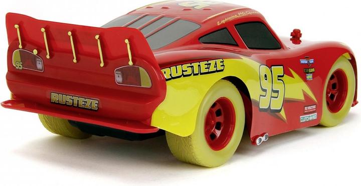 Actual product image Jada RC Lightning McQueen Glow Racers 1:14