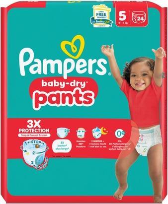 Actual product image Pampers Baby-Dry Pants (Size 5, Half month box, 24 Piece)