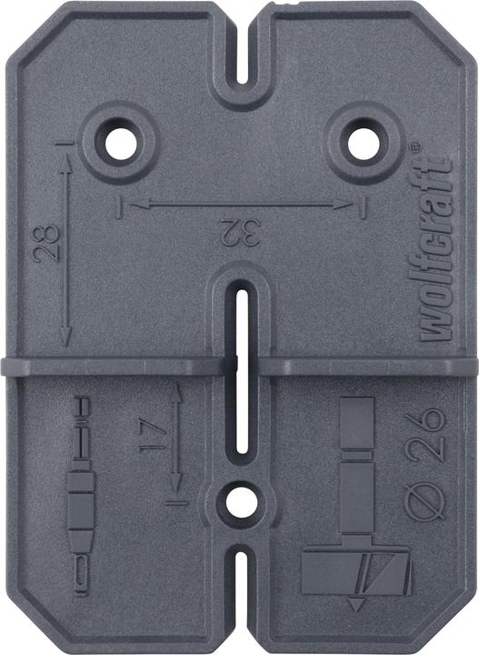 Immagine prodotto wolfcraft Set di fori per cerniere (26 mm)