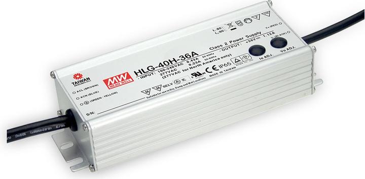 Actual product image MeanWell HLG-40H-12A LED Driver, LED-T