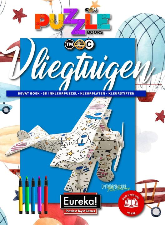 Actual product image Eureka! !!! 3D Puzzle Books Vliegtuigen (Dutch) = German 470052 French 470102