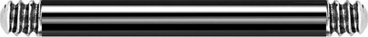 Produktbild Star Piercing Micro Barbell-Stab schwarz (ohne Messing, Chirurgenstahl 316L)