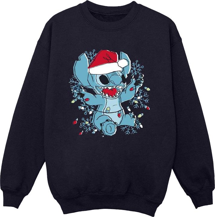 Immagine prodotto Disney Lilo And Stitch Christmas Lights Sketch Felpa Uomo (XXL)