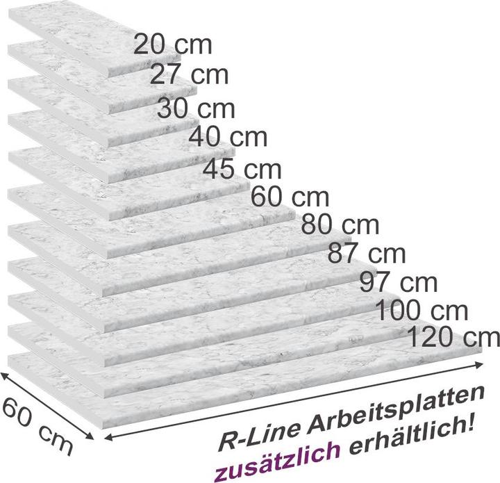 Produktbild Vicco Küchenarbeitsplatte R-Line (60 x 20 cm)