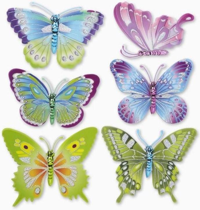 Produktbild Hobby Fun 3D-Sticker Schmetterling 1 Blatt