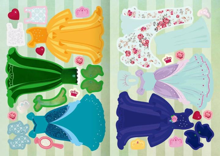 Immagine prodotto Mini bambole adesive da vestire - Principesse