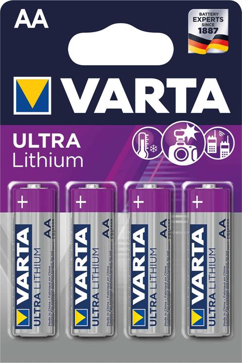 Varta ULTRA Lithium (4 Stk., AA, 3000 mAh)