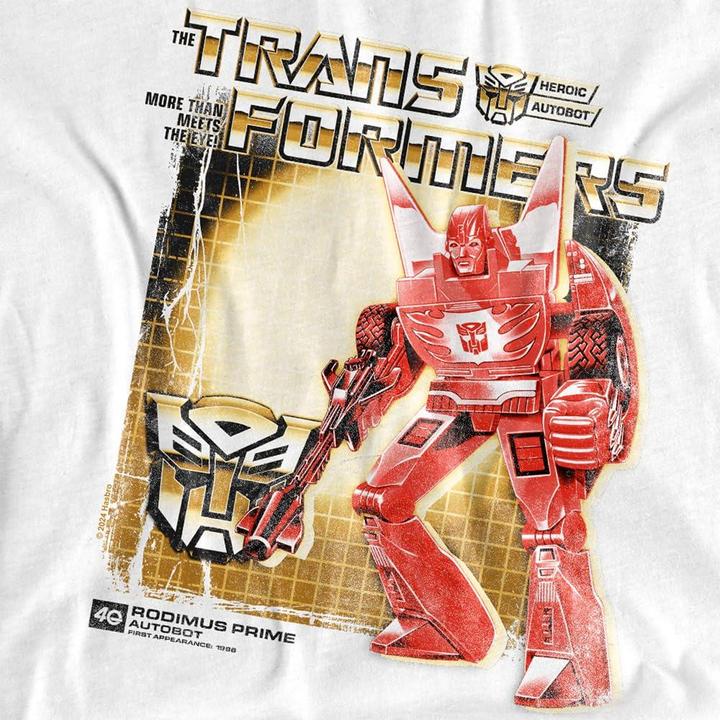 Immagine prodotto Transformers Maglietta 40° Rodimus Primo Scatola Uomo (4XL)