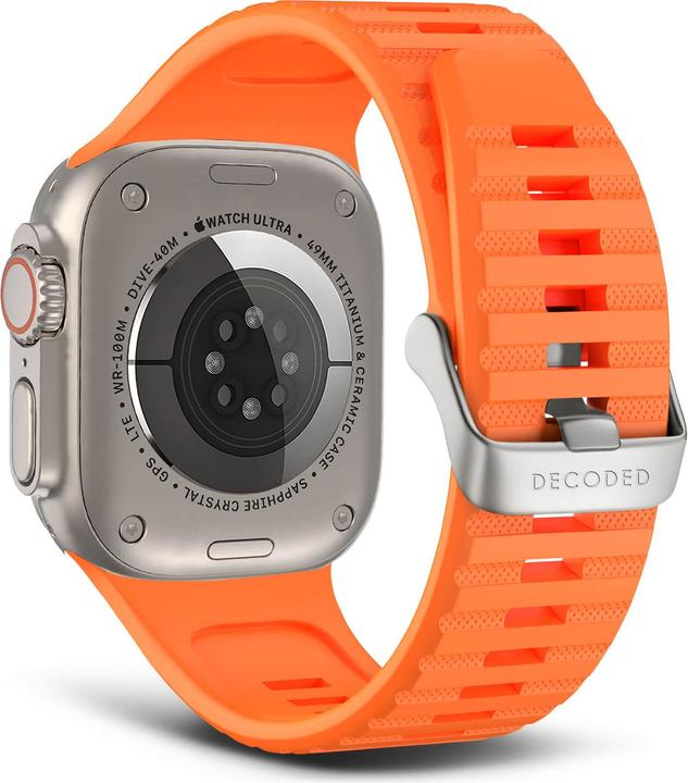 Actual product image Decoded Sport Silicone Ultra Strap 42/44/45/49mm (42 mm, 44 mm, 45 mm, 49 mm, Silicone)