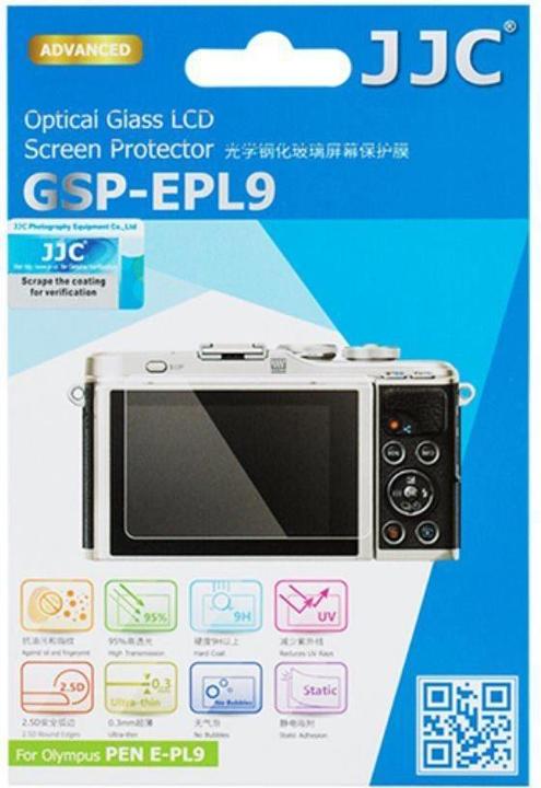 Actual product image JJC GSP EPL9 Optical Glass Protector (Screen protector, Olympus Pen E-PL9)