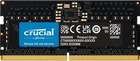 Image du produit Crucial DDR5-5600 12GB SODIMM CL46 (16Gbit) (5600 MHz, RAM DDR5, SO-DIMM)