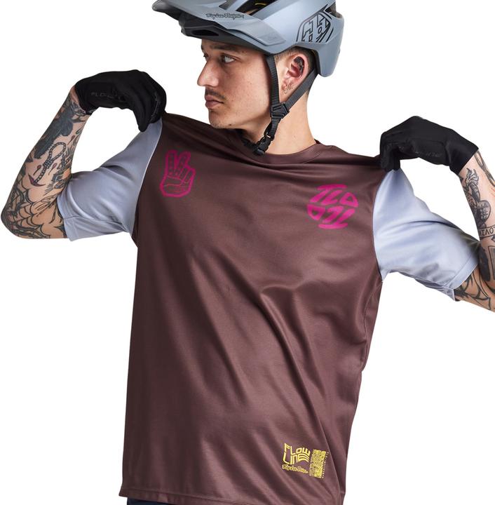 Actual product image Troy Lee Designs Flowline SS Jersey - Flipped (L)