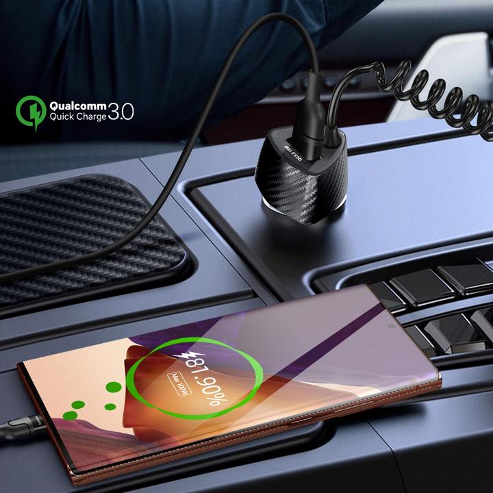 Produktbild Forcell USB 38W + USB-C Kabel Autoladegerät