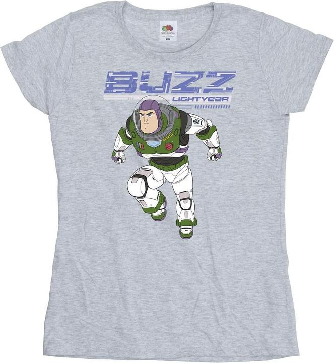 Actual product image Disney Womens/Ladies Lightyear Buzz Jump To Action Cotton T-Shirt (M)