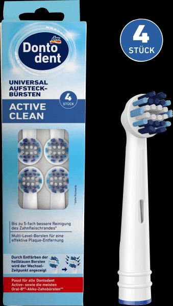 Produktbild dm Dontodent Aufsteckbürsten Active Clean (4 x)