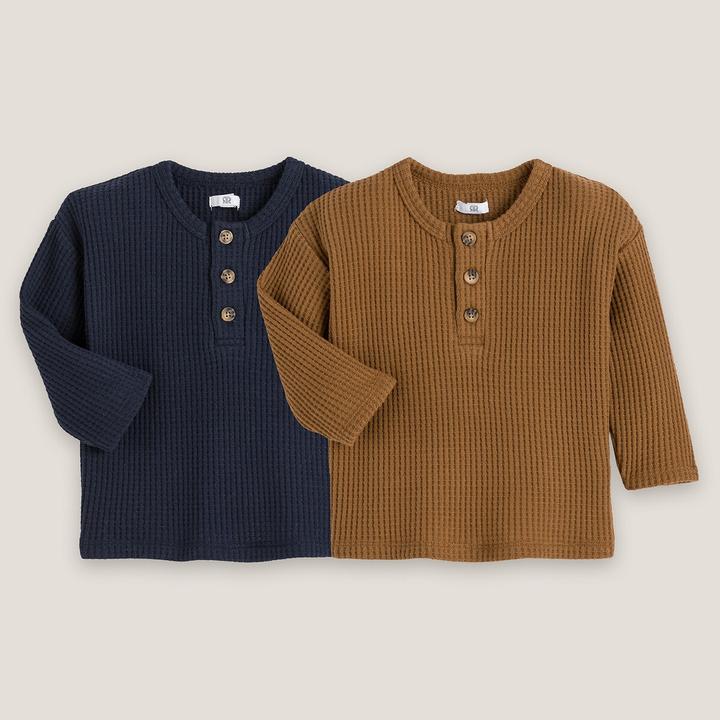 Produktbild La Redoute Collections 2er-Pack Shirts mit langen Ärmeln (98)